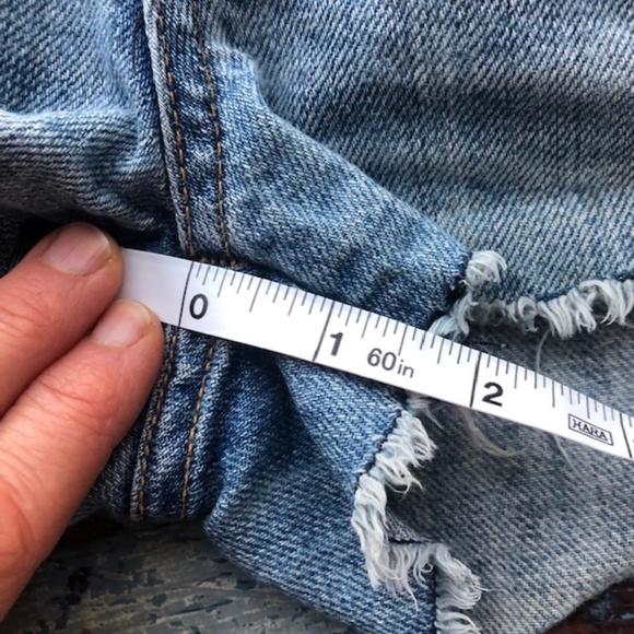 RAG & BONE Mid Rise Moto Denim Shorts Size 25 - Picture 9 of 12